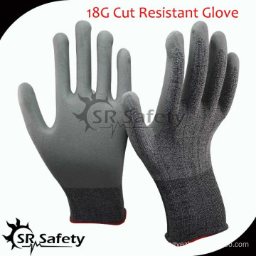 SRSAFETY 18G cut resistant gloves cut level 3/cut proof glove